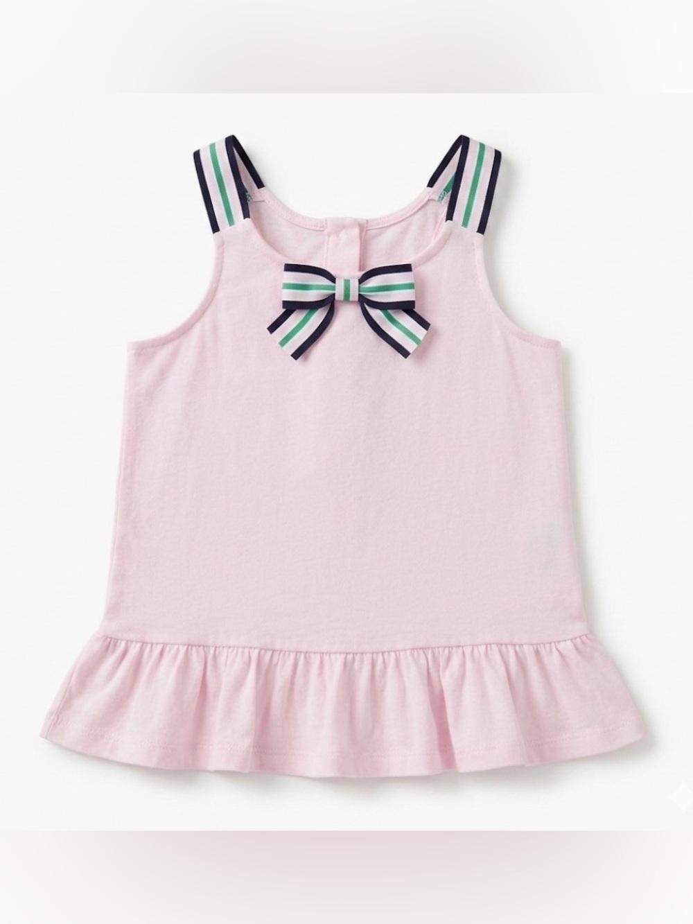Janie & Jack | Peplum Cotton Pink Girl Top | 6